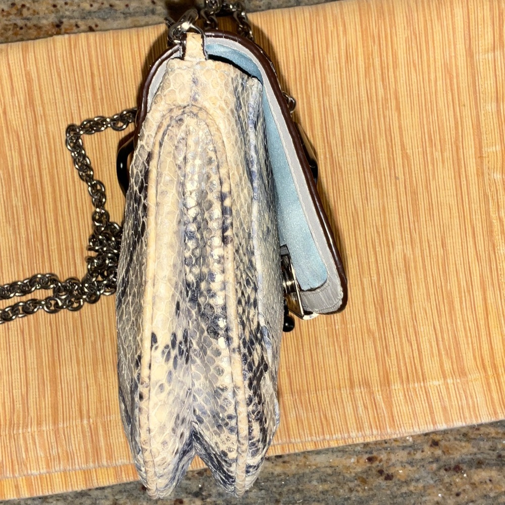 Coach Snakeskin Python Crossbody Bag with Silver … - image 11